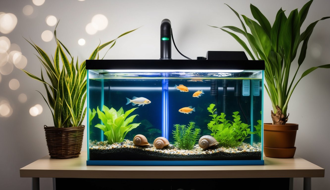 controlling algae in aquarium