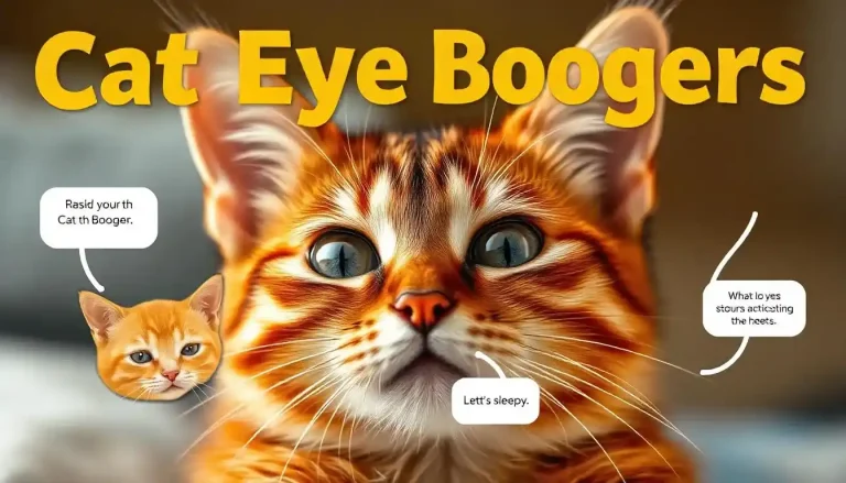 Cat Eye Boogers: Causes, Treatments, and How to Keep Your Feline Friend Healthy 6 Illustrated infographic showing cat expressions and FAQs about eye boogers.