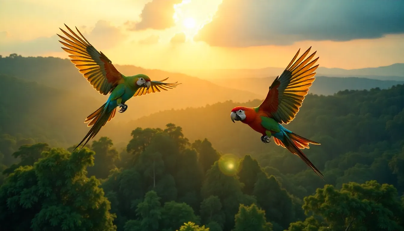 turquoise-fronted Amazon parrots